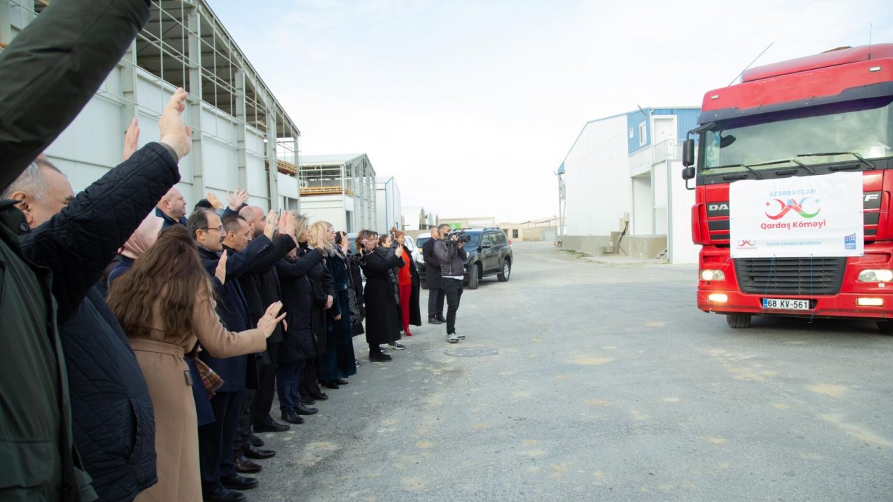 Another batch of humanitarian aid send from Azerbaijan to Türkiye