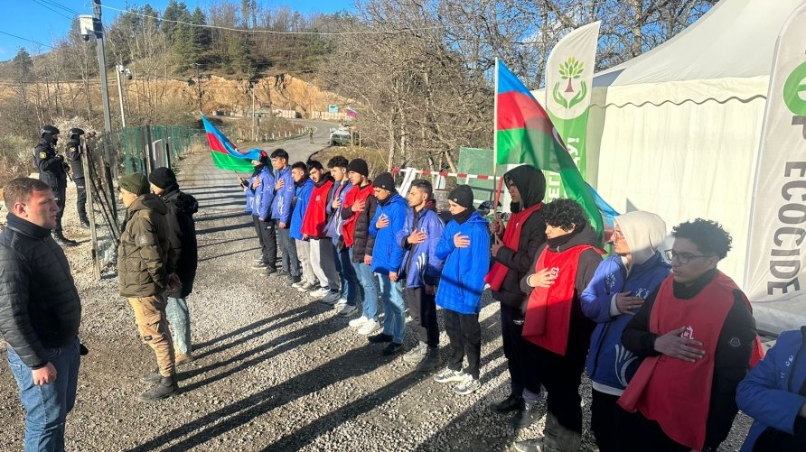 Peaceful protest of Azerbaijani eco-activists on Lachin–Khankendi road enters 123rd day