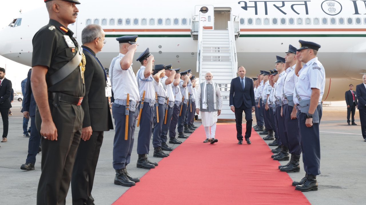 Indian Prime Minister Modi in Greece