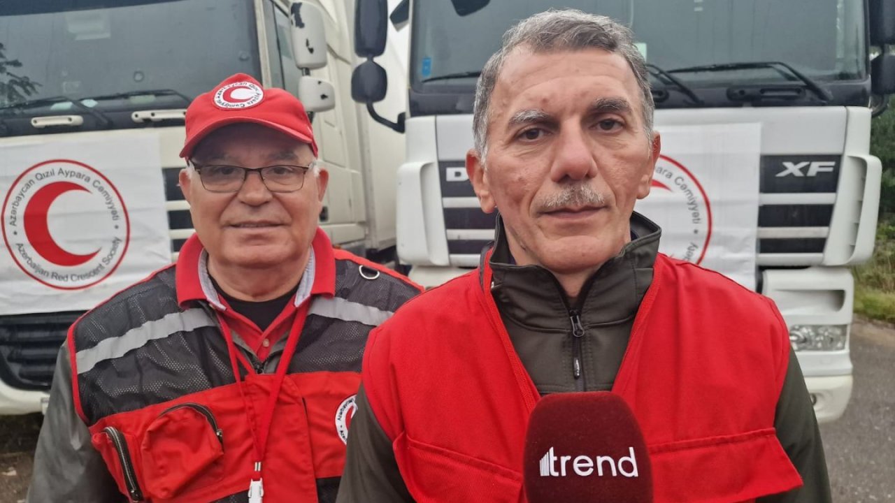 Convoy with 40 tons of flour sent from Baku for Armenians in Karabakh waiting on Agdam-Khankendi road for 15 days in a row