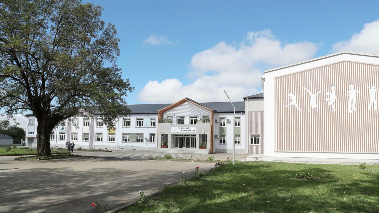 Azerbaijan commissions schools built by Heydar Aliyev Foundation in Goychay, Ismayilli, Gabala