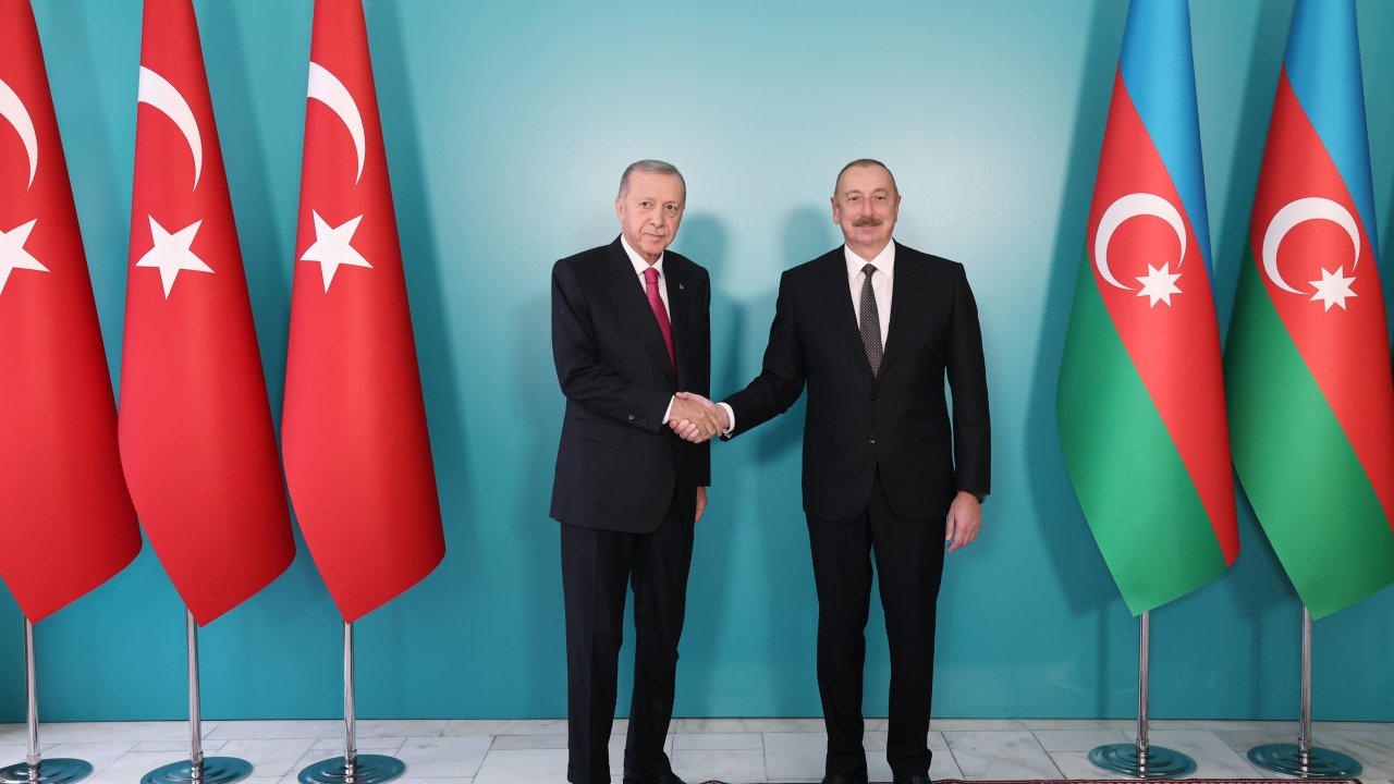 President Erdoğan was welcomed with an official ceremony in Nakhchivan