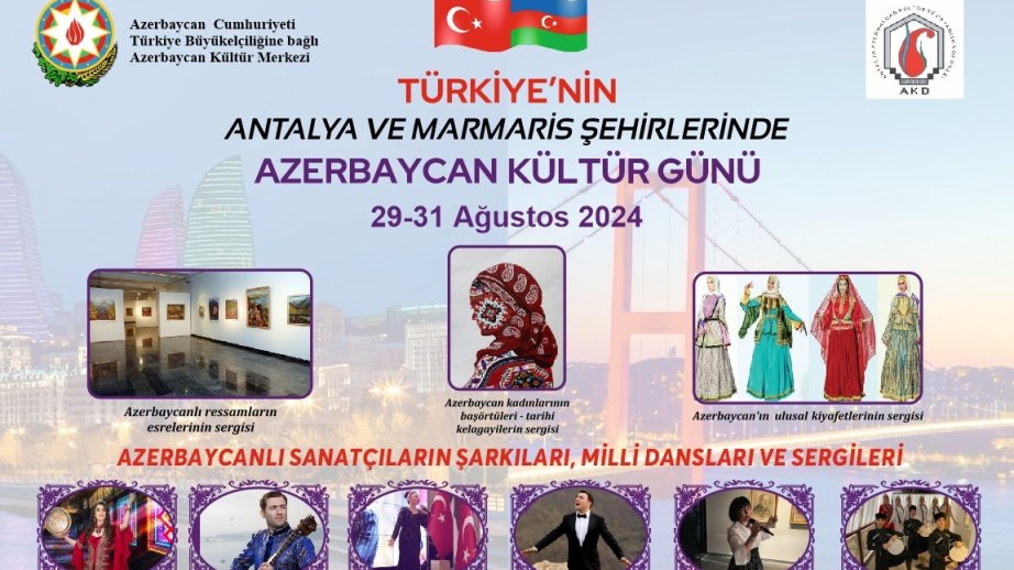 Türkiyənin Marmaris və Antalya şəhərlərində “Azərbaycan mədəniyyəti və sənəti günü” keçiriləcək