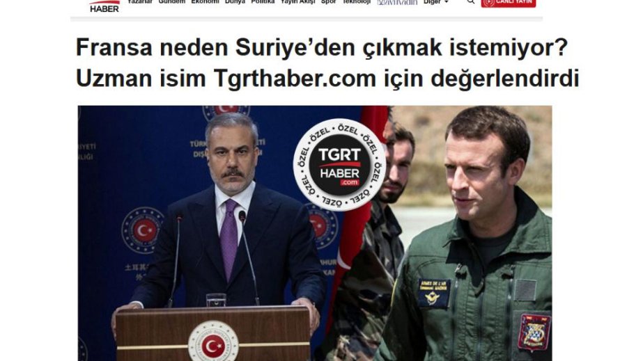 Türkiyə telekanalı: Paris terrorçuları dəstəkləmək yolu ilə Suriyanı zəiflətməyə çalışır