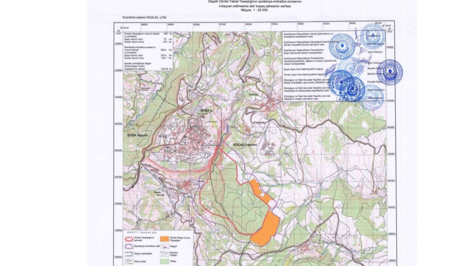 Daşaltı Dövlət Təbiət Yasaqlığının sanitariya-mühafizə zonası təsdiqlənib
