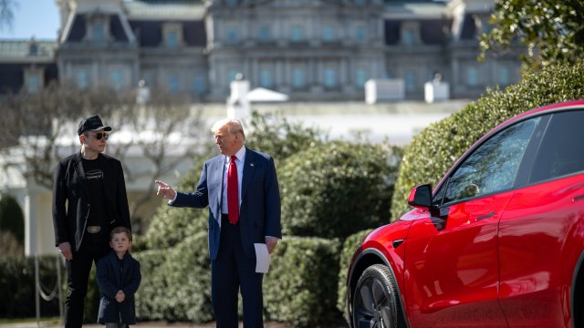 Trump, Elon Musk'a destek için Tesla satın aldı