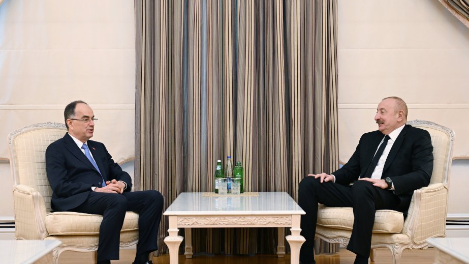 President Ilham Aliyev meets President of Albania